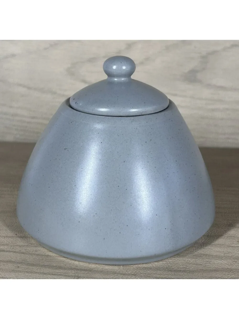 Retrone U Ligt Gray Speckled Covered Sugar Bowl Temp Small Covered Bowl